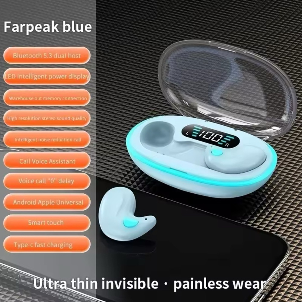 Farpeak Blue Wireless Earbuds